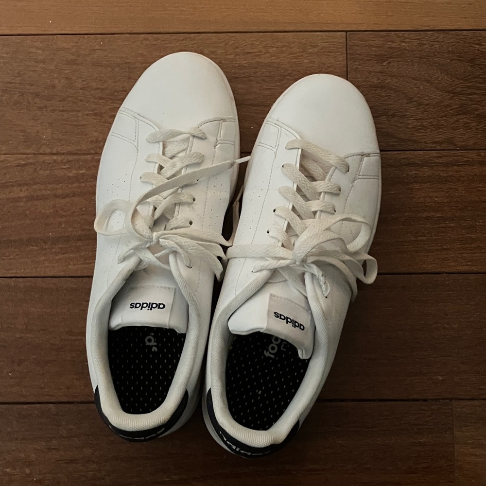 Adidas White Textured Sole Sneakers